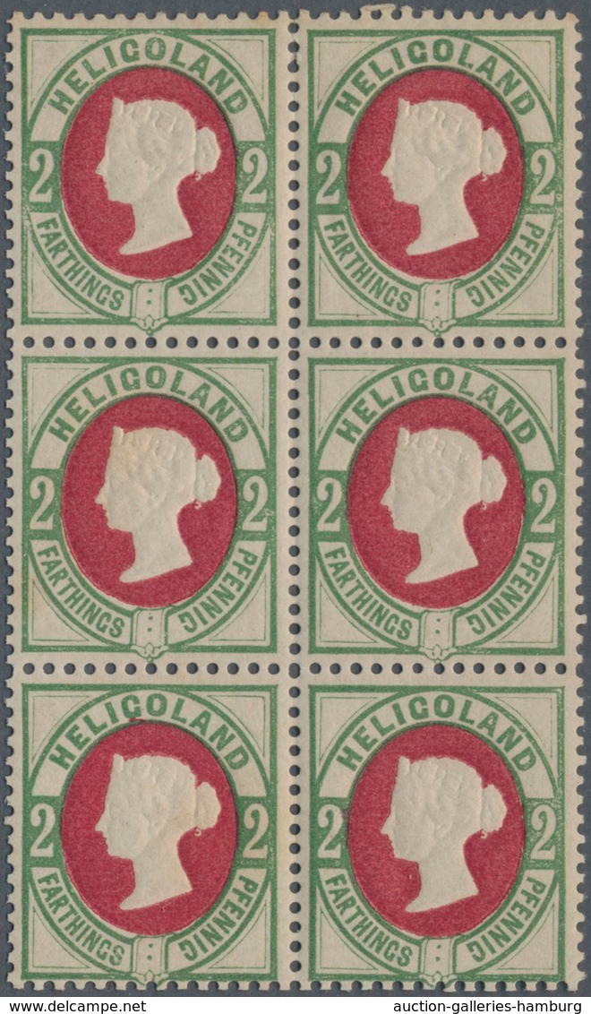 Helgoland - Marken Und Briefe: 1867/1890, Zusammenstellung Mit Marken Und Belegen, Dabei U.a. MiNr. - Héligoland
