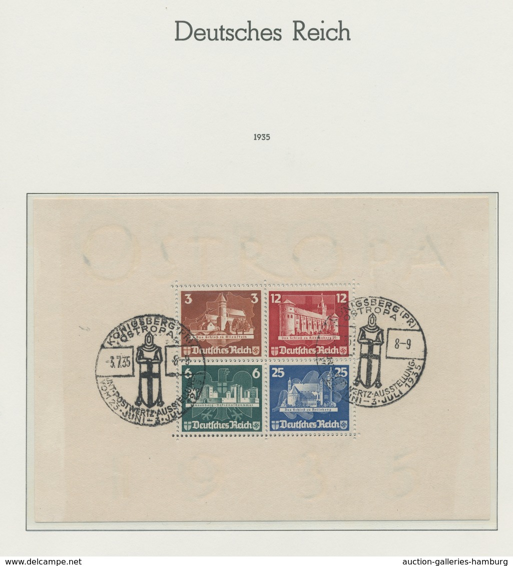 Deutsches Reich: 1872-1945, Gestempelte Sammlung In Einem Leuchtturm-Vordruckalbum Mit Einer Fülle V - Collections