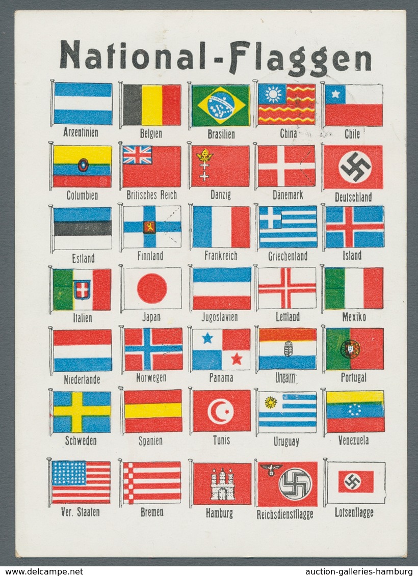 Deutsches Reich: 1903-1943, Partie von über 100 Belegen mit u.a. Ganzsachen, Propagandakarten des 3.