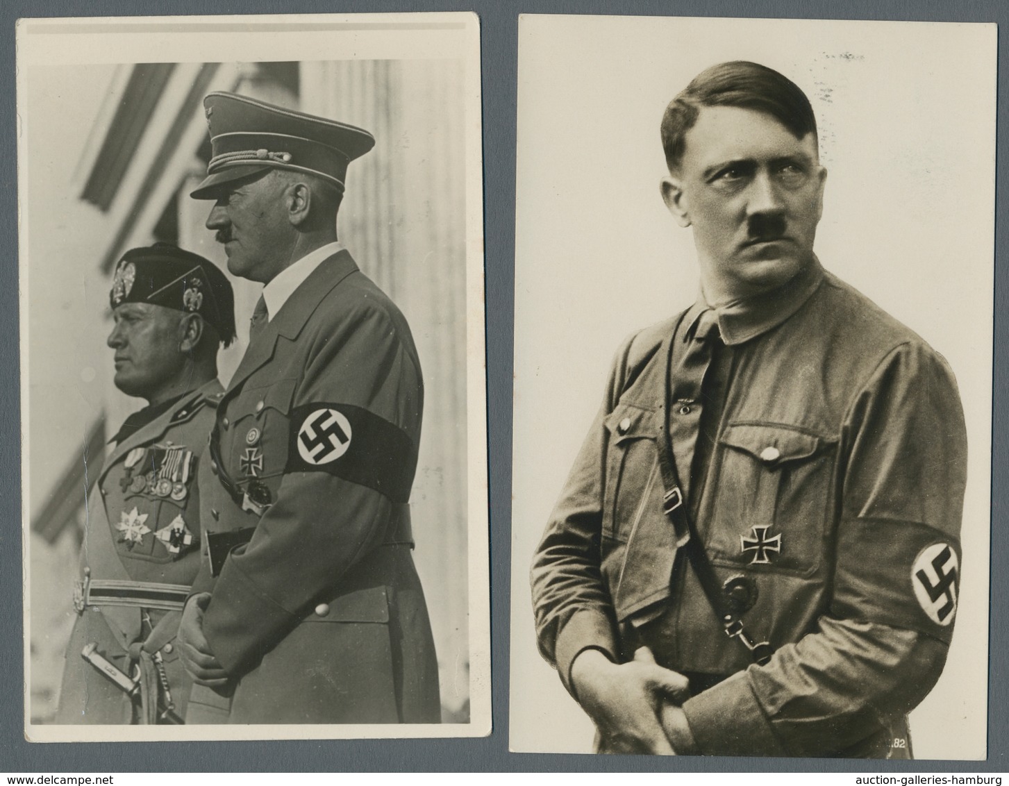 Deutsches Reich: 1903-1943, Partie von über 100 Belegen mit u.a. Ganzsachen, Propagandakarten des 3.