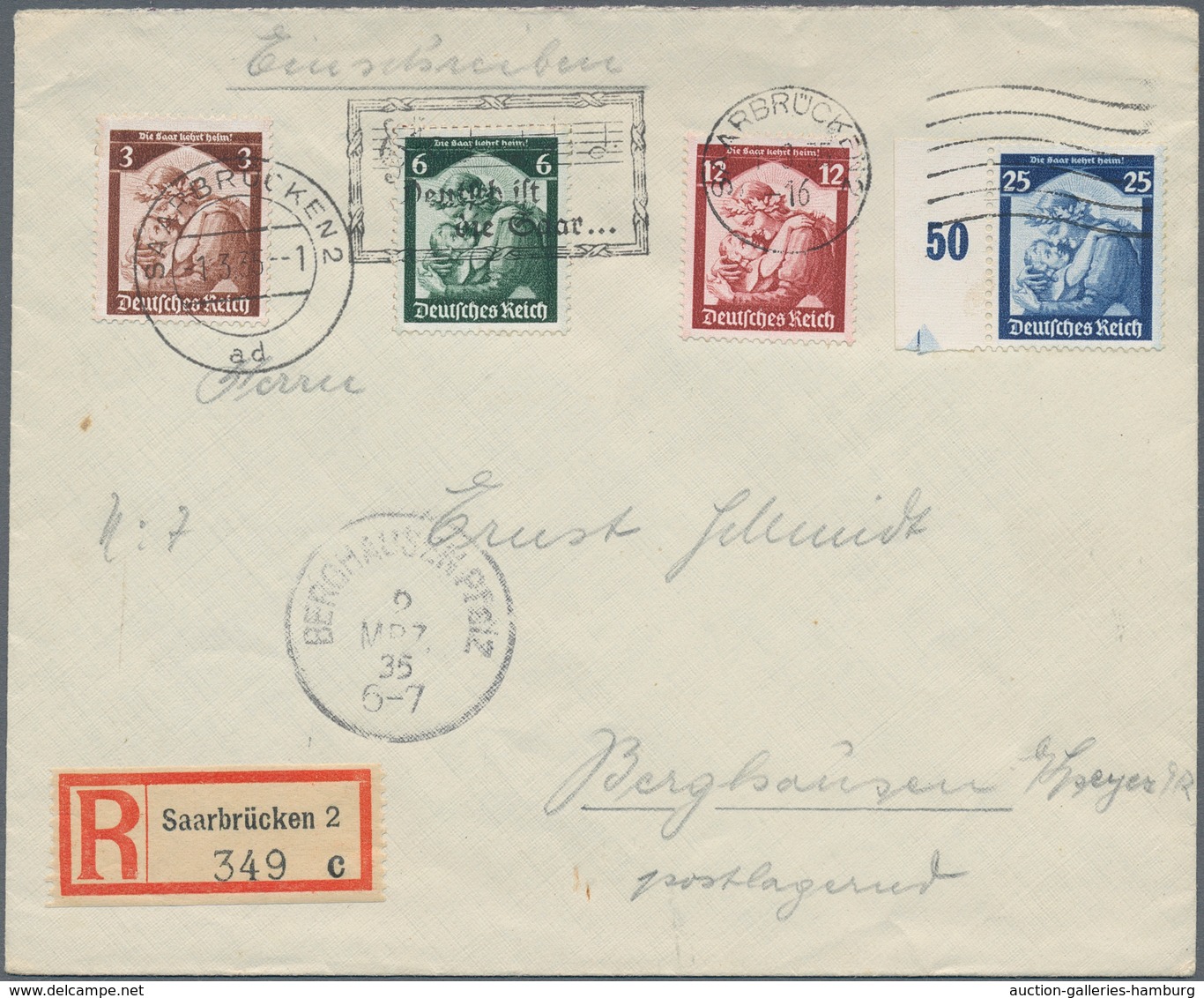 Deutsches Reich: 1927/36, Schöne Partie Von Gesamt 12 Sammlerbelegen, Dabei 5 Privatg-GA Zum 33. Dt. - Collections