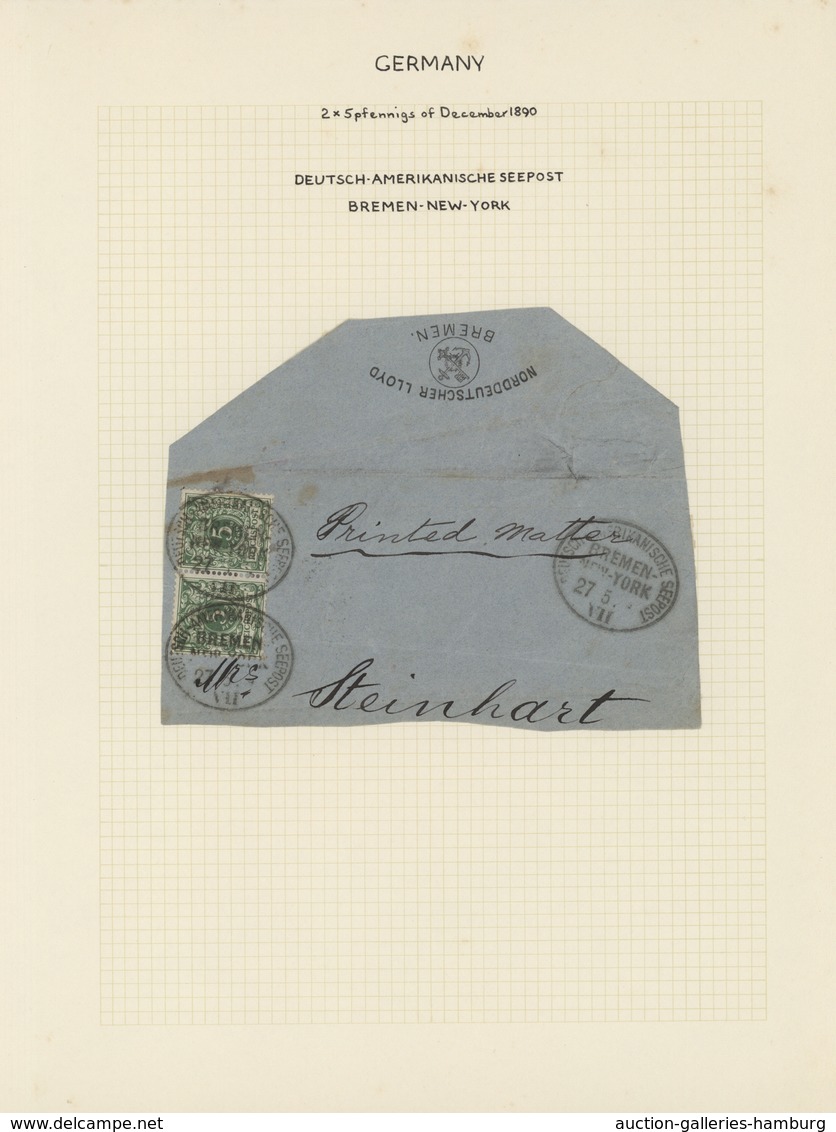 Deutsches Reich: 1890/1907, Sammlungspartie Von 18 Briefen Und Karten (plus Ein Brieffragment) Mit F - Colecciones