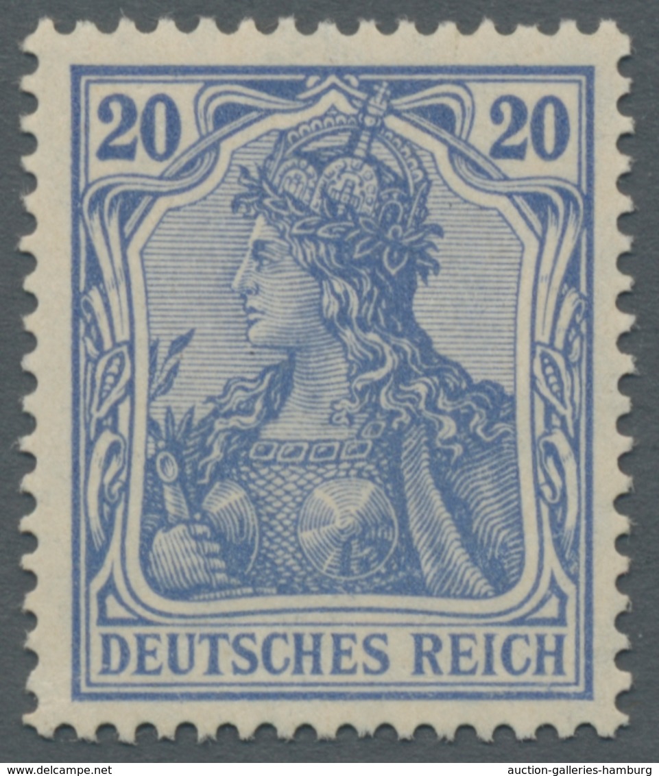 Deutsches Reich - Germania: 1900-1918, bessere postfrische und ungebrauchte Partie der Germania-Ausg