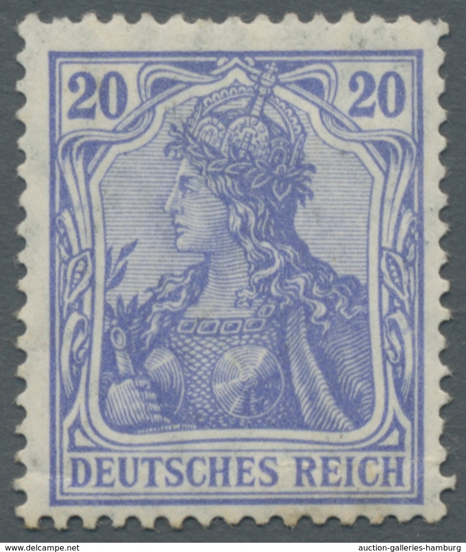 Deutsches Reich - Germania: 1900-1918, bessere postfrische und ungebrauchte Partie der Germania-Ausg