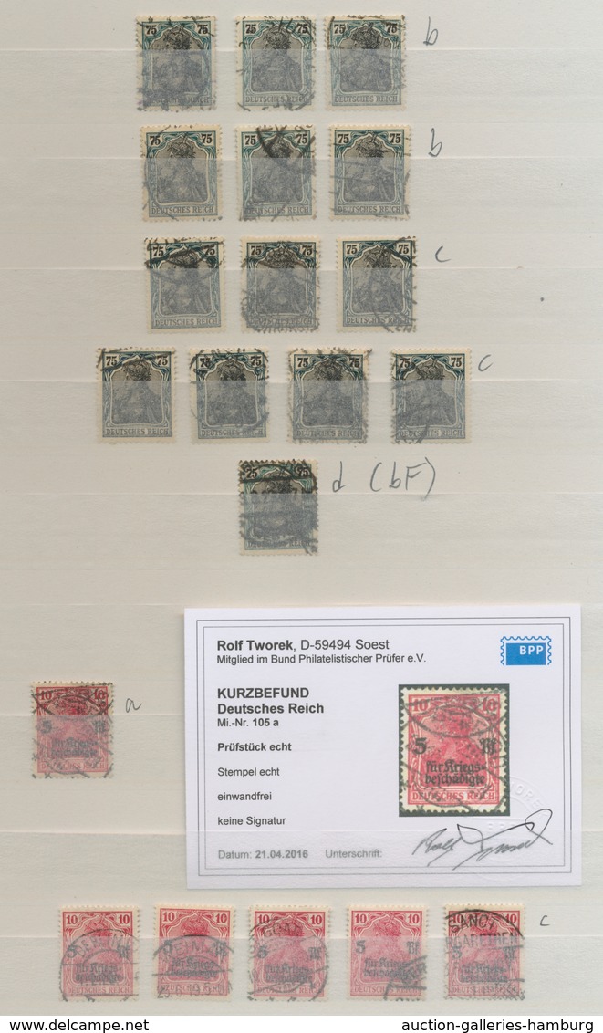 Deutsches Reich - Inflation: 1916-1923, Besserer Gestempelter Bestand Von Ausschließlich Nur Geprüft - Used Stamps