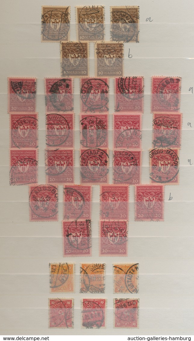 Deutsches Reich - Inflation: 1916-1923, Besserer Gestempelter Bestand Von Ausschließlich Nur Geprüft - Used Stamps