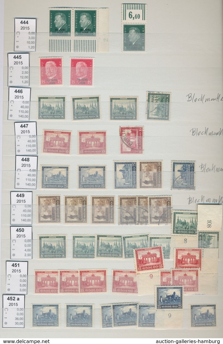 Deutsches Reich - Weimar: 1923-1932, überaus reichhaltiger Lagerbestand der Mi.Nr. 338 bis 478 in ei