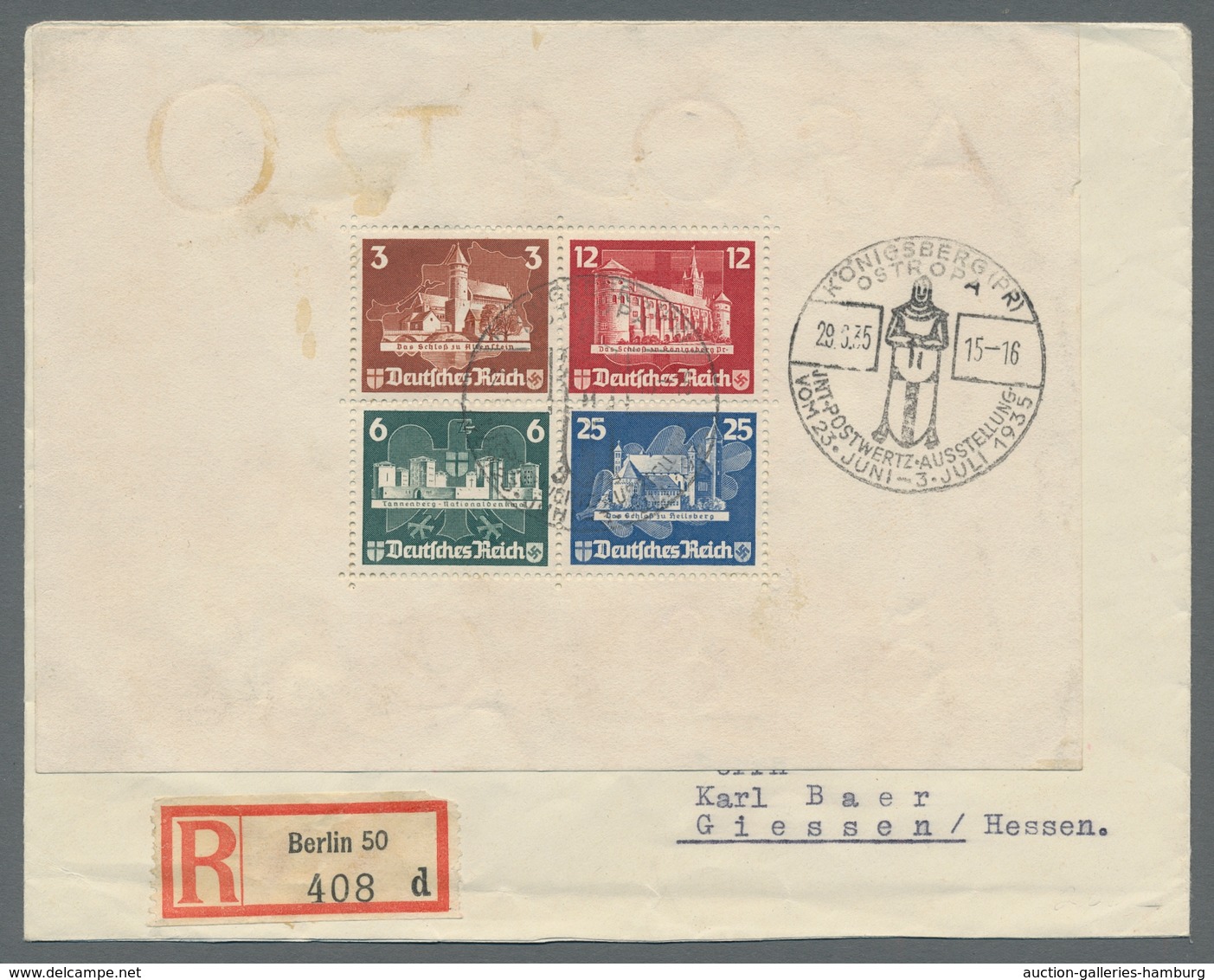 Deutsches Reich - 3. Reich: 1934-1945, Sammlung Von 52 Belegen In Einem Album Mit U.a. Einigen Besse - Unused Stamps