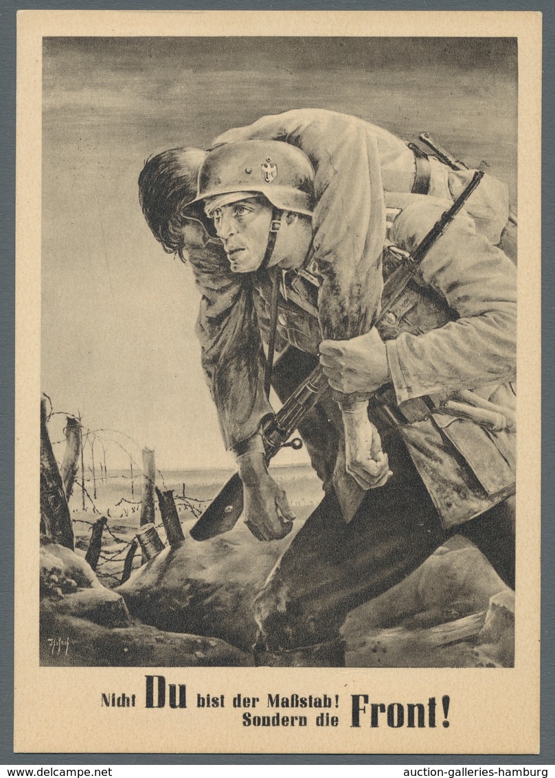 Deutsches Reich - 3. Reich: 1933-1943, 15 Ganzsachen Bzw. Gelaufene Ansichtskarten Mit Propagandisti - Nuevos