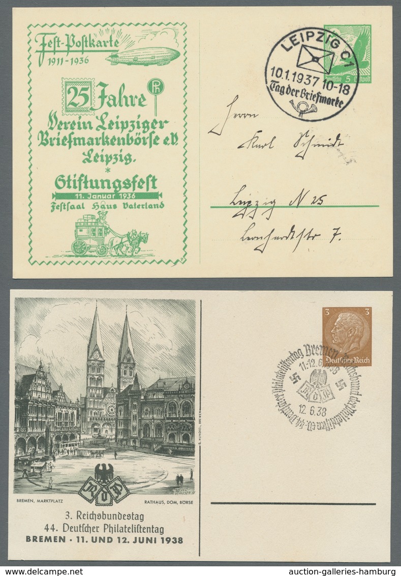 Deutsches Reich - Ganzsachen: 1879-1941, Partie Von über 120 Gebrauchten Und Ungebrauchten Ganzsache - Otros & Sin Clasificación