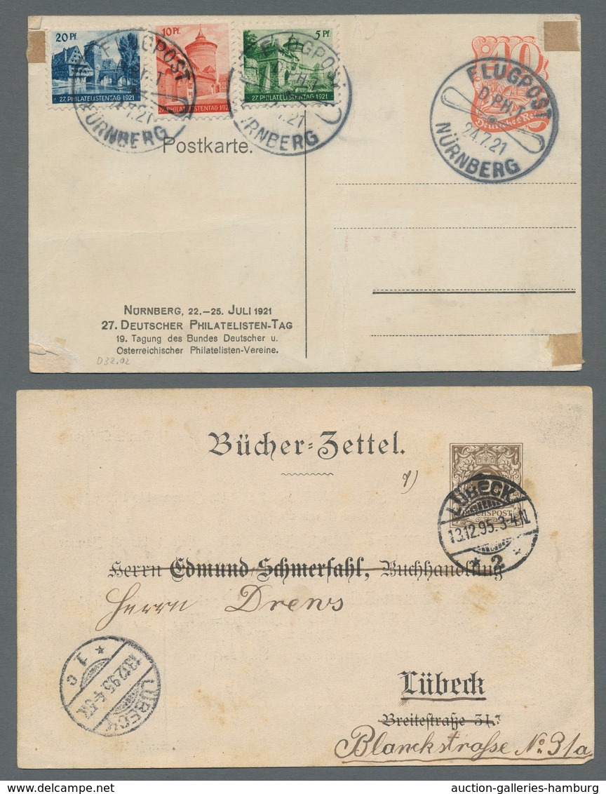 Deutsches Reich - Ganzsachen: 1879-1941, Partie von über 120 gebrauchten und ungebrauchten Ganzsache