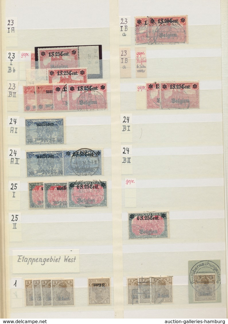 Deutschland - Nebengebiete: 1903-1942, Besserer Bestand In Einem Dicken Einsteckbuch Mit Deutscher B - Colecciones