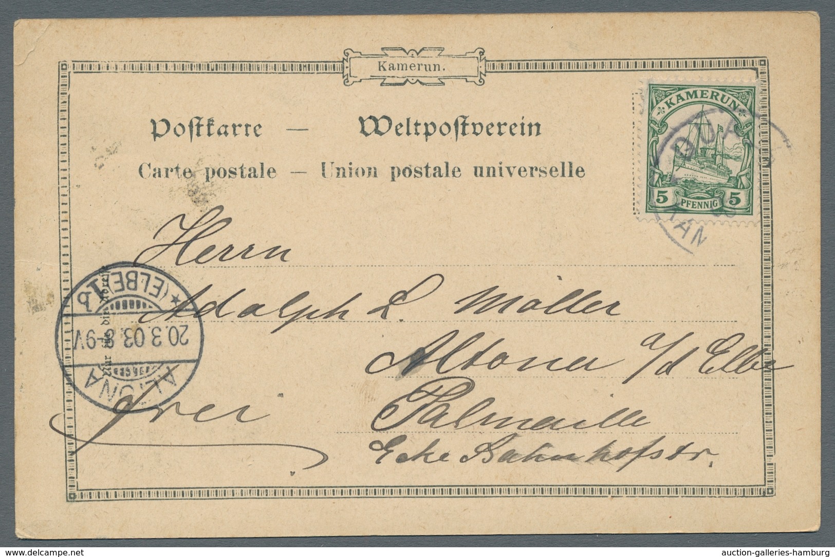 Deutsche Auslandspostämter + Kolonien: 1901-1905, Partie Von 18 Belegen Mit Viel Deutscher Post In C - Other & Unclassified