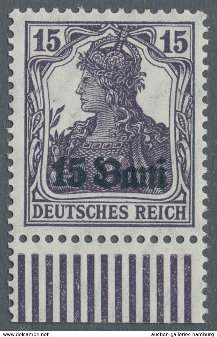 Deutsche Besetzung I. WK: 1917/ 1920 Postfrisch U. Gestempelte Sammlung Mit Besseren Ausg. Ua. Bes. - Ocupación 1914 – 18