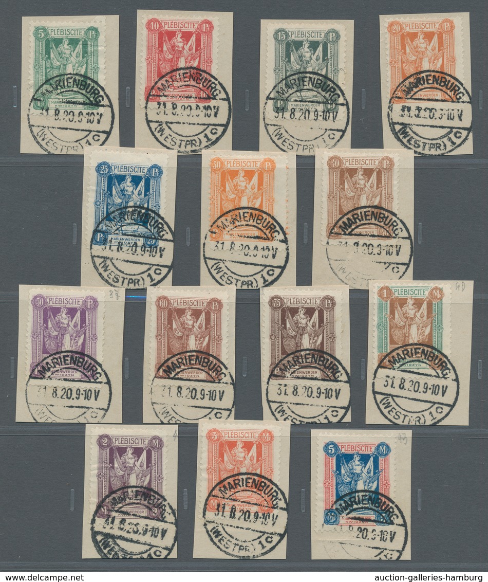 Deutsche Besetzung I. WK: 1917/ 1920 postfrisch u. gestempelte Sammlung mit besseren Ausg. ua. Bes.