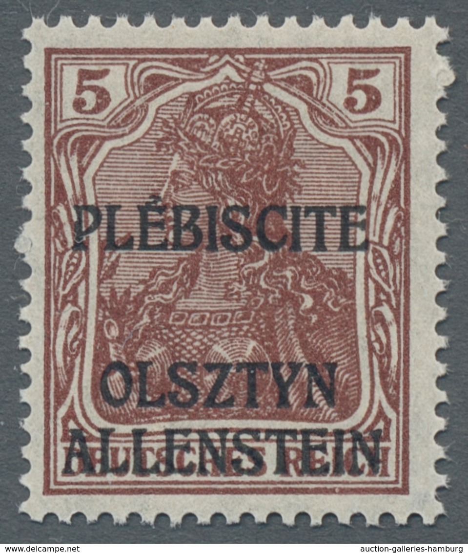 Deutsche Besetzung I. WK: 1917/ 1920 postfrisch u. gestempelte Sammlung mit besseren Ausg. ua. Bes.