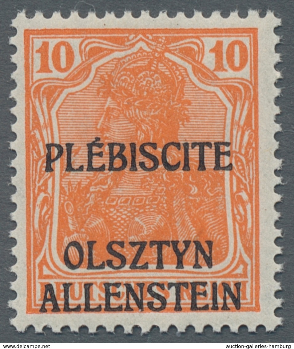 Deutsche Besetzung I. WK: 1917/ 1920 postfrisch u. gestempelte Sammlung mit besseren Ausg. ua. Bes.