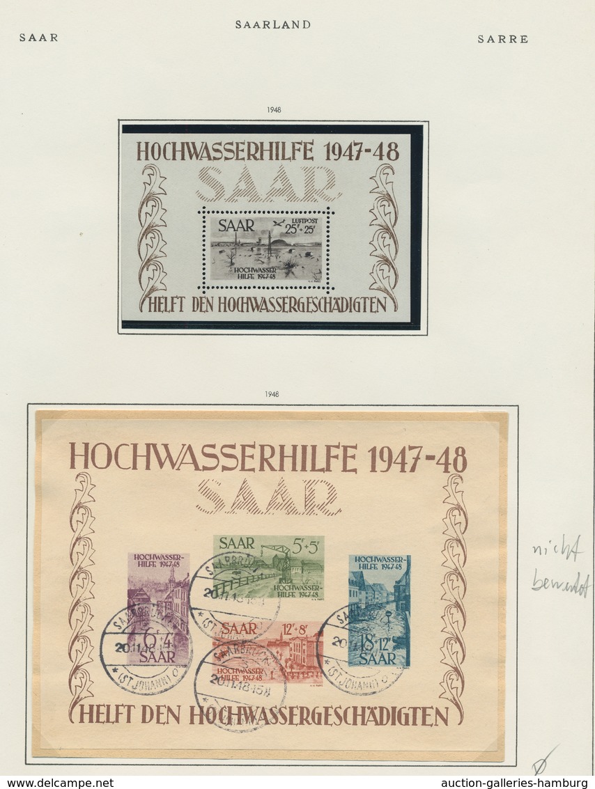 Deutsche Abstimmungsgebiete: Saargebiet: 1920-1959, Reichhaltige Sammlung Mit Nur Wenigen Fehlstelle - Cartas & Documentos