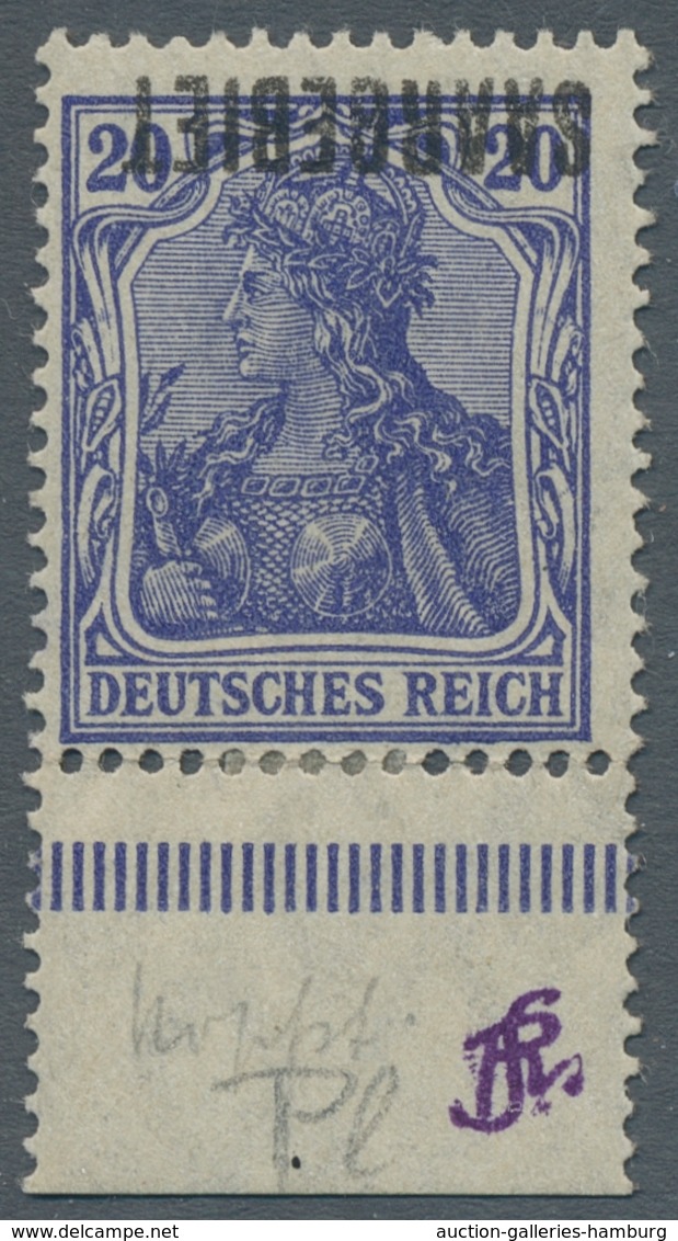 Deutsche Abstimmungsgebiete: Saargebiet: 1920, reichhaltige Spezialsammlung ex Mi. 32-52 in meist ta