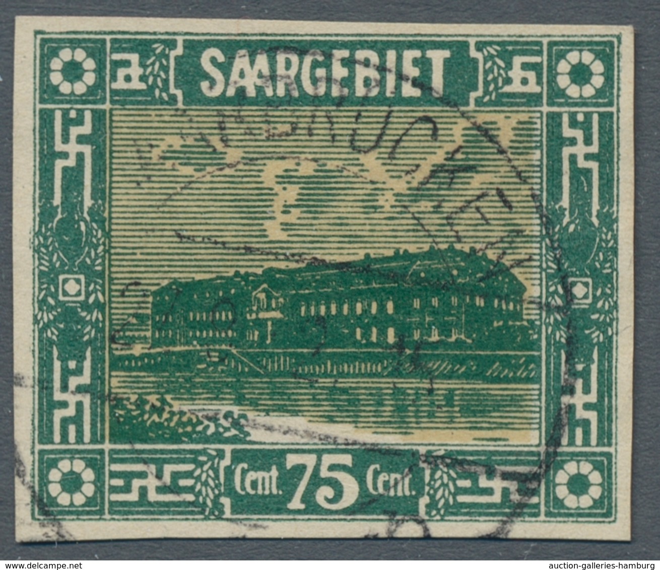 Deutsche Abstimmungsgebiete: Saargebiet: 1921-22, beeindruckende Spezialsammlung der Ausgabe "Landsc