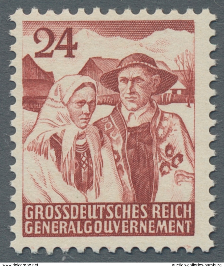 Deutsche Besetzung II. WK: 1939/1944, große postfrische Sammlung mit vielen Besonderheiten u. Abarte