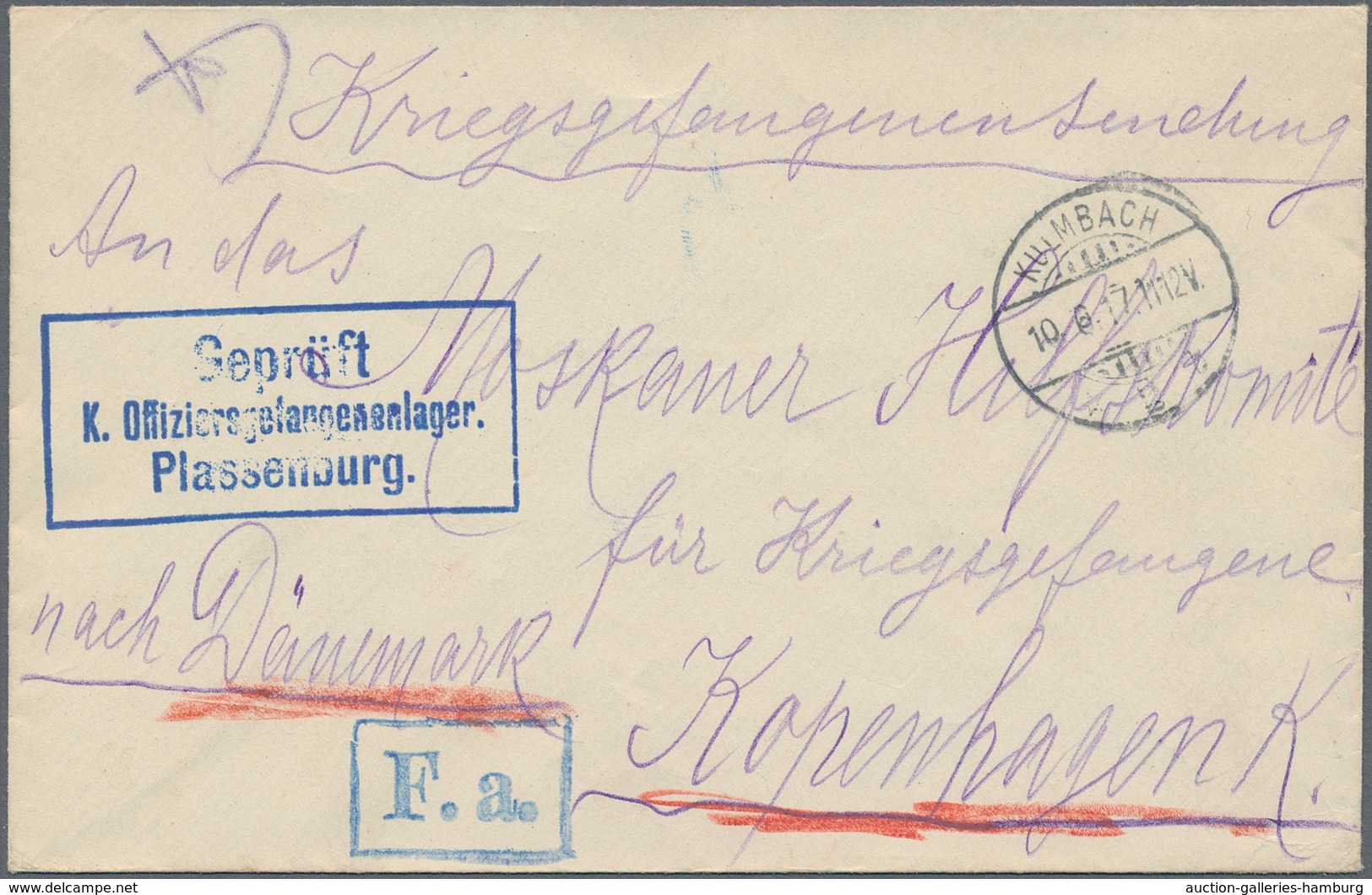 Kriegsgefangenen-Lagerpost: 1914/1919, Ca. 70 Briefe Von Kriegsgefangenen An Das Rote Kreuz In Genf - Otros & Sin Clasificación