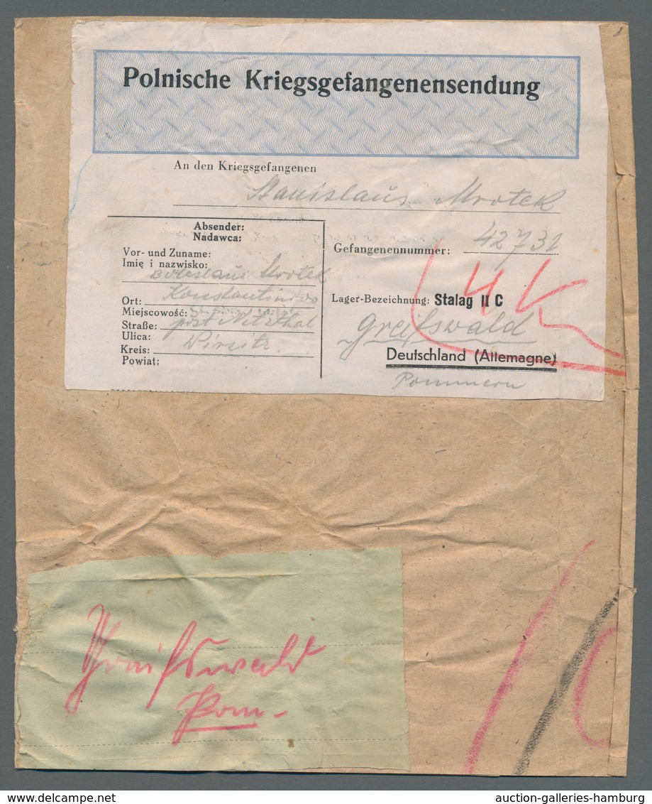 Kriegsgefangenen-Lagerpost: 1940-1949 (ca.), Rund 120 Belege Korrespondenz Von Und An Kriegsgefangen - Otros & Sin Clasificación