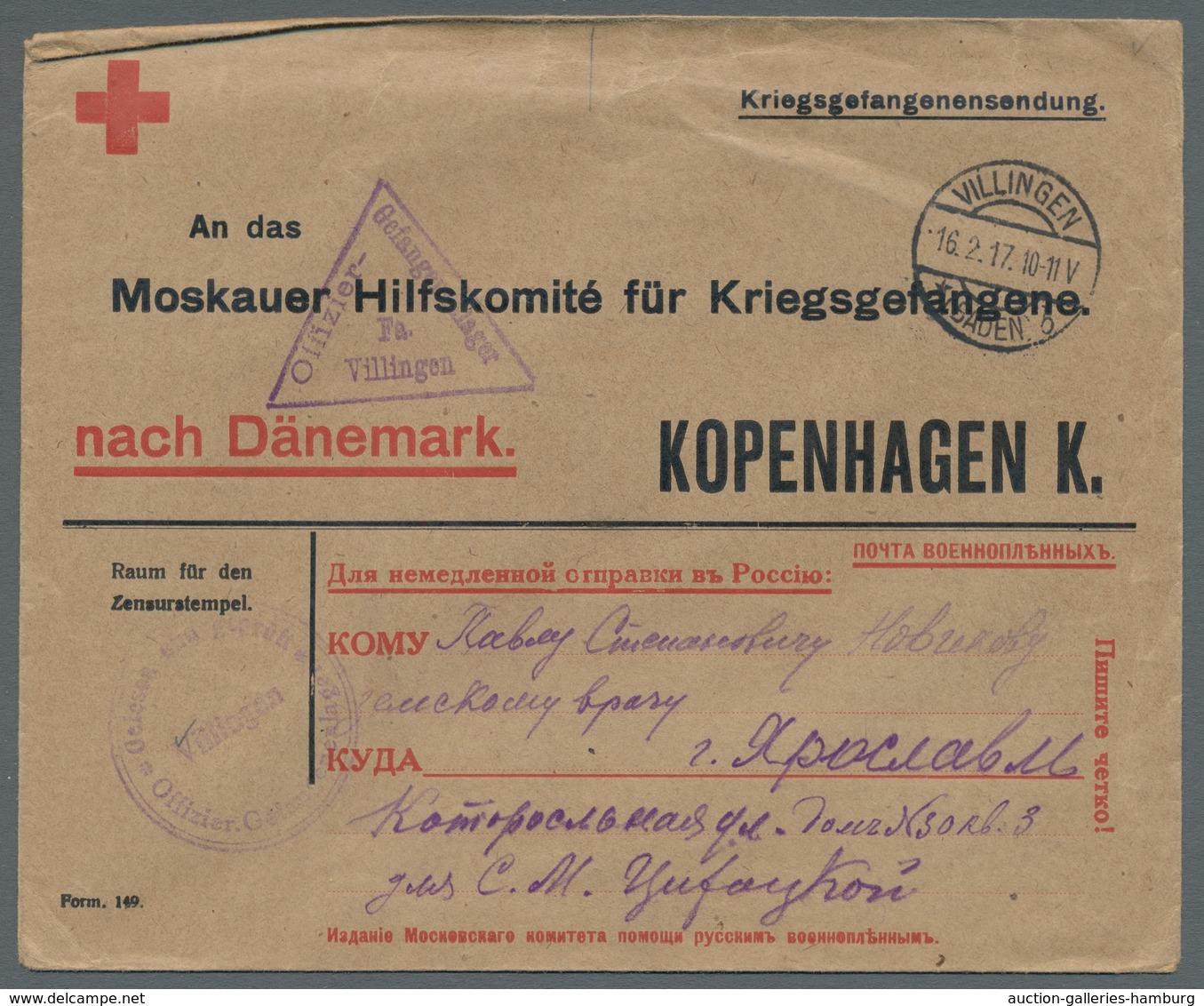 Kriegsgefangenen-Lagerpost: 1915-1944, Partie von 18 Kriegsgefangenenpostbelegen des 1. und 2.Weltkr