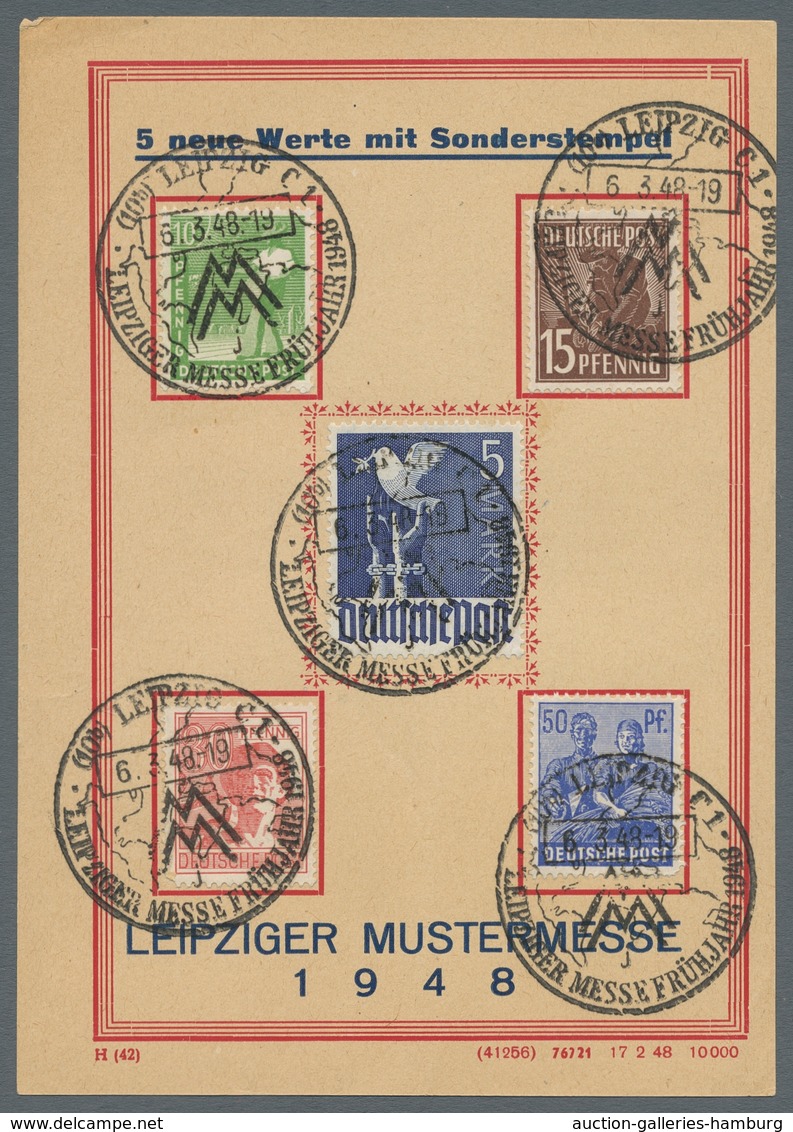 Deutschland Nach 1945: 1946-1952, Sammlung Von 69 Belegen In Einem Album Mit U.a. Kontrollrat, Bizon - Colecciones