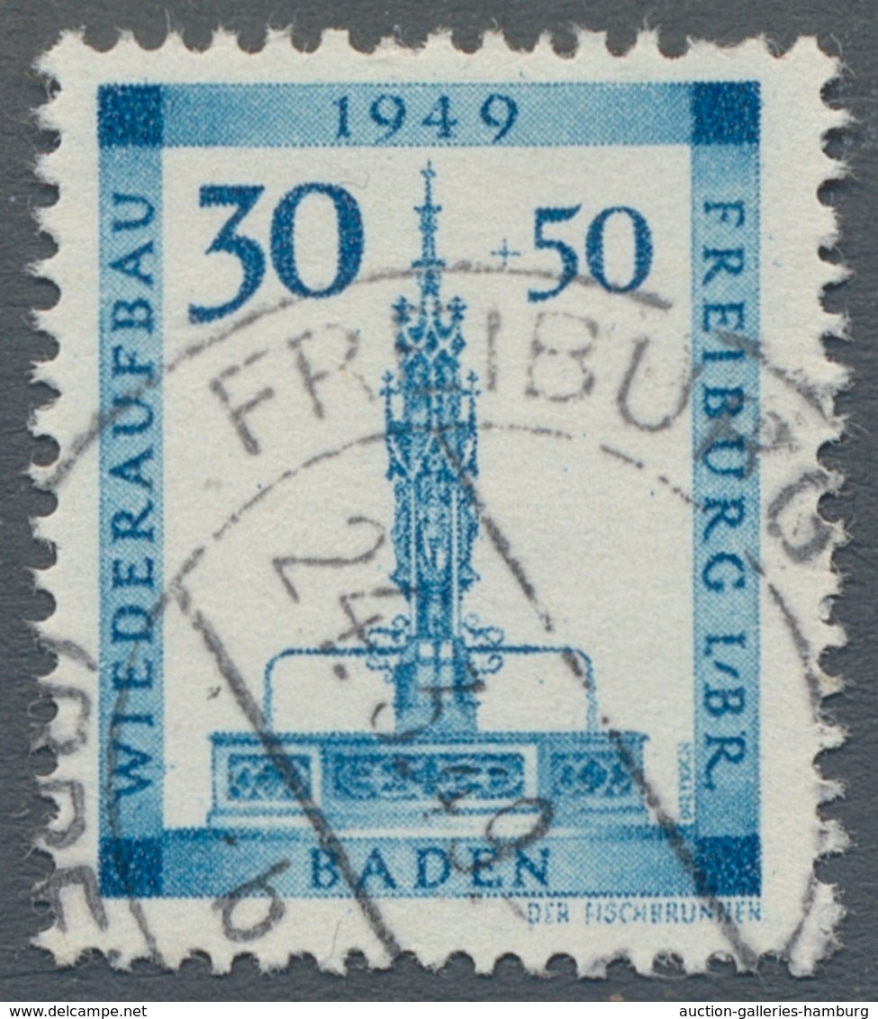 Französische Zone: 1945-1949, Saubere, Fast Komplette Sammlung, Parallel Postfrisch Und Gestempelt G - Other & Unclassified