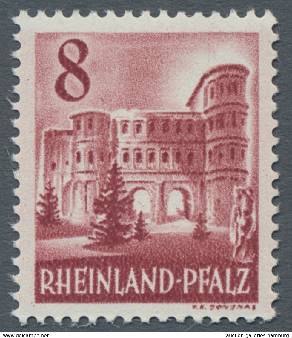 Französische Zone: 1945-1949, saubere, fast komplette Sammlung, parallel postfrisch und gestempelt g