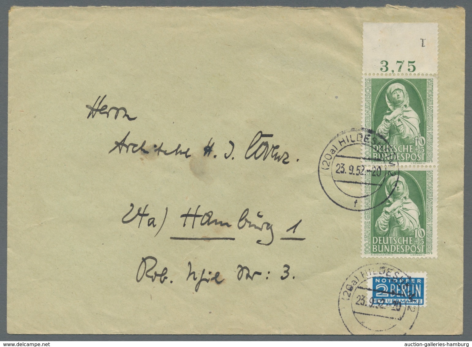 Bundesrepublik Deutschland: 1949 - ca. 1965 umfangreiche Briefesammlung mit vielen guten Stücken, üb