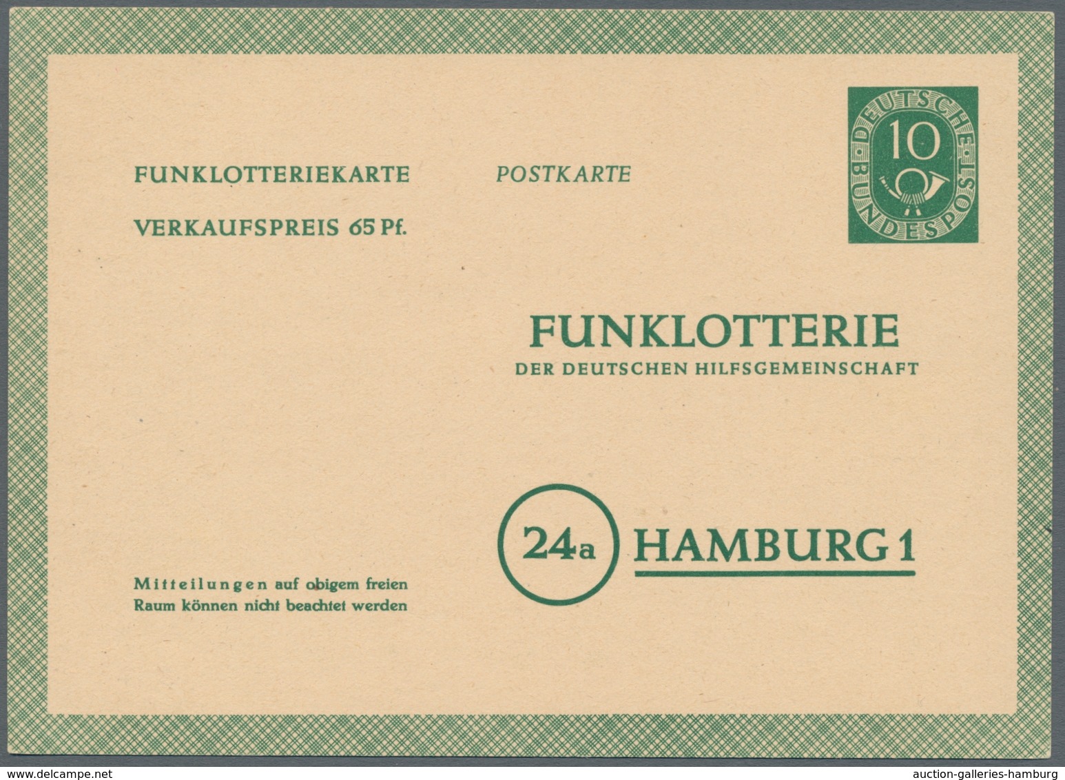 Bundesrepublik - Ganzsachen: 1951-1954, Sammlung von 45 gebrauchten und ungebrauchten Ganzsachen der