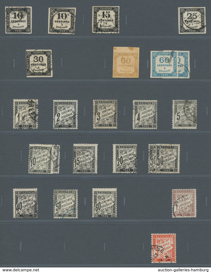 Frankreich: 1849/1989 ca., umfangreiche, nach Vordruck fast kplt. gestempelte Sammlung mit etwas Por