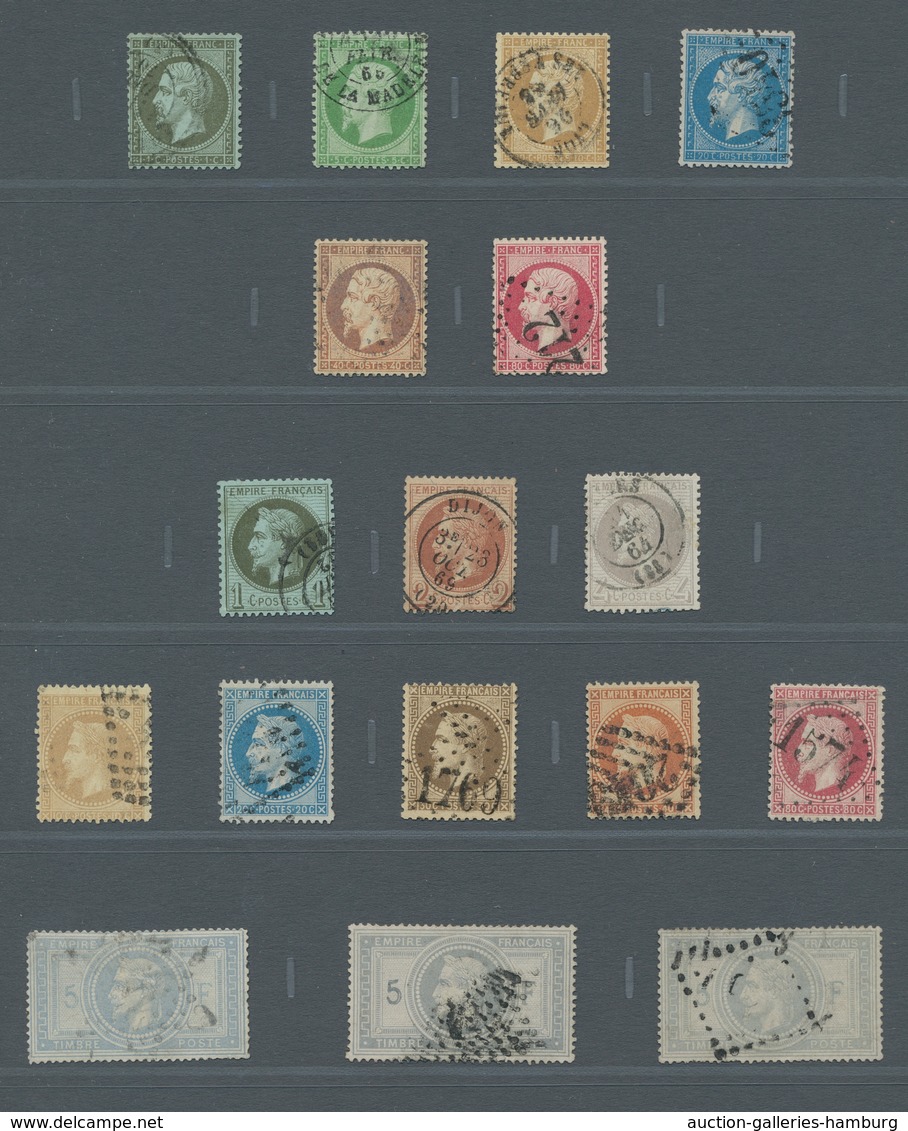 Frankreich: 1849/1989 ca., umfangreiche, nach Vordruck fast kplt. gestempelte Sammlung mit etwas Por