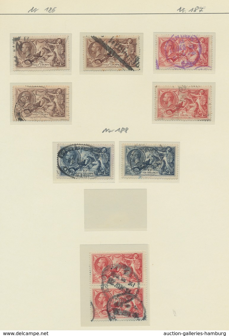 Großbritannien: 1911-1935, George V period, special collection in used condition, presented in a sel