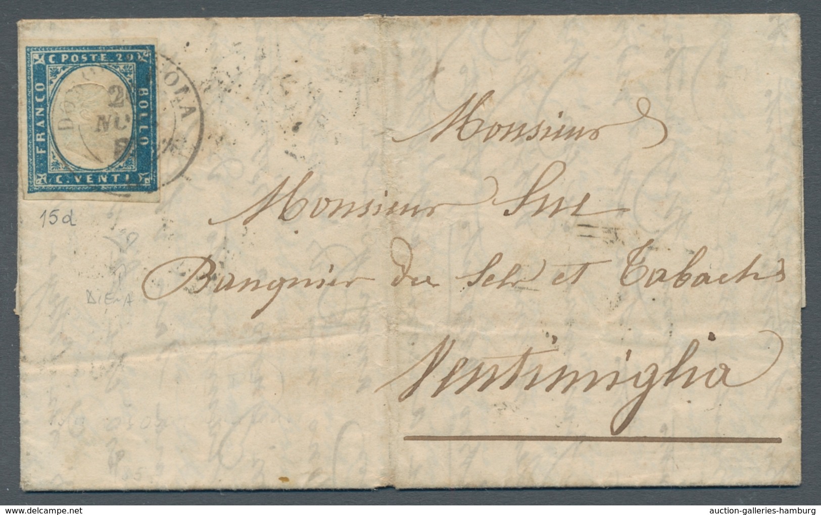 Italien - Altitalienische Staaten: Sardinien: 1855-1862, 5 C. Bis 40 C. Victor Emanuel II., Elegante - Sardinia