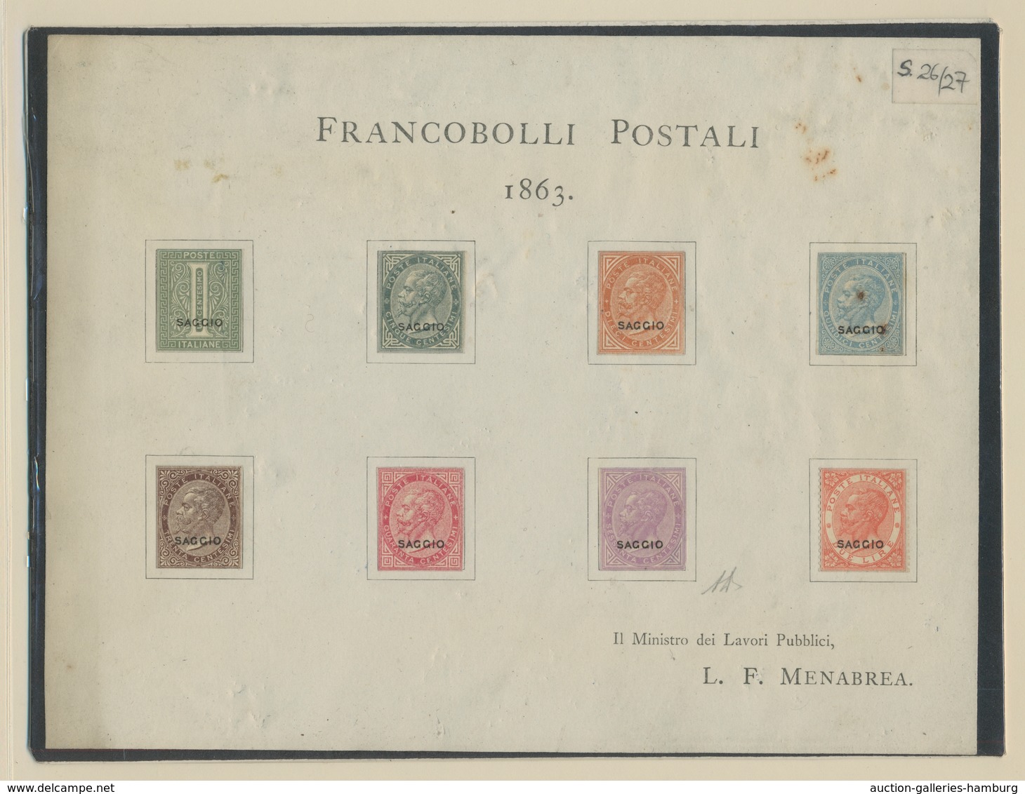 Italien: 1861-96, ungebrauchte oder/und gestempelte Sammlung inkl. Porto- und Paketmarken sowie Post