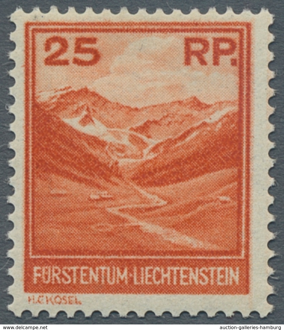 Liechtenstein: 1912-1994 umfangreiche, postfrische Sammlung mit Dienst 1/19 u. vielen guten u. selte