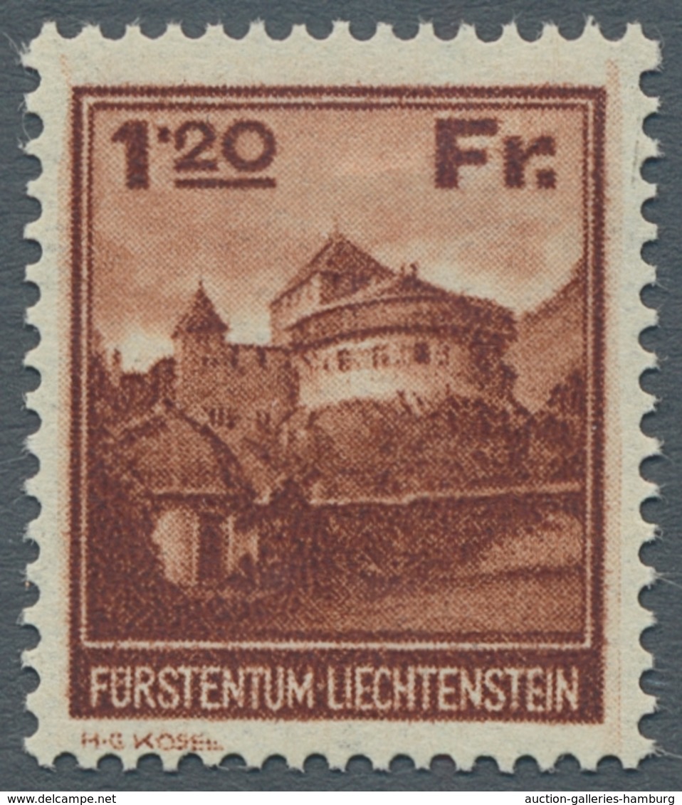 Liechtenstein: 1912-1994 umfangreiche, postfrische Sammlung mit Dienst 1/19 u. vielen guten u. selte