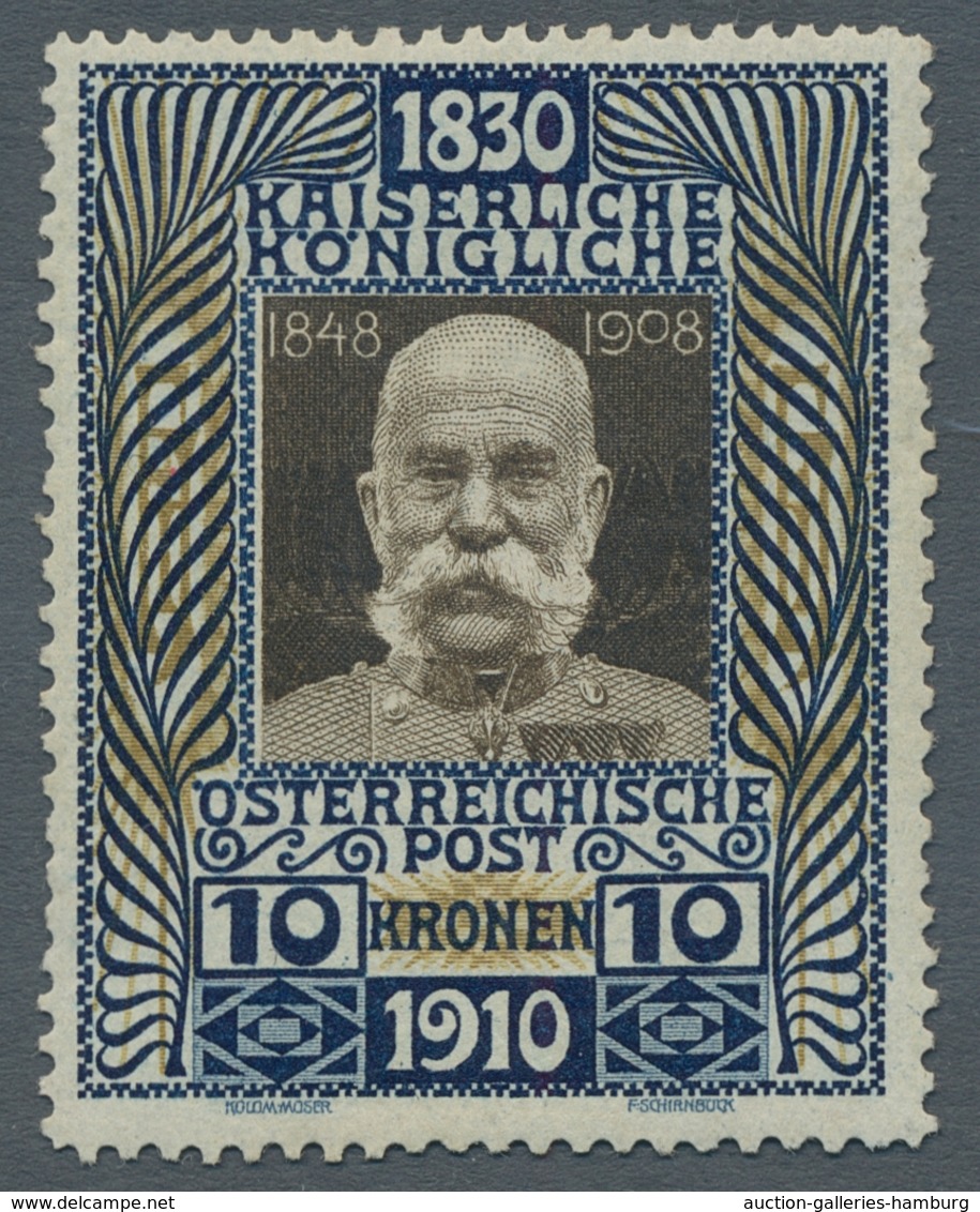 Österreich: 1850-1994 Ca, Sehr Schöne, Umfangreiche Postfrische Sammlung. Im Anfangsbereich Einige N - Cartas & Documentos