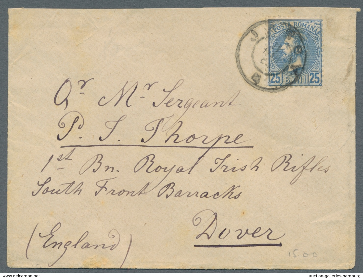 Rumänien: 1872-1880, Zehn Belege Mit Den Verschiedenen Ausgaben Von Fürst Karl I. Im Kreis, überwieg - Used Stamps