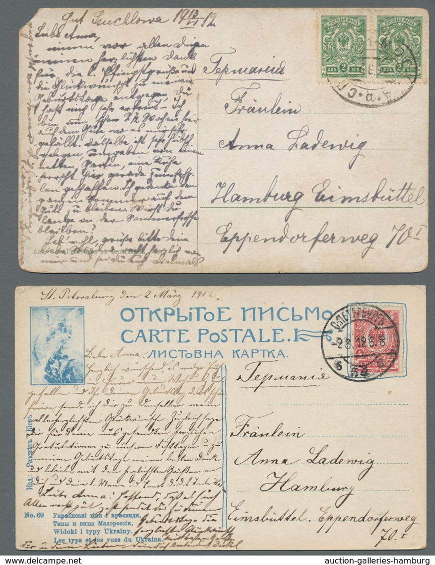 Russland: 1882-1915 (ca.), assembly of over 40 covers incl. postal stationery and picture-postcards,