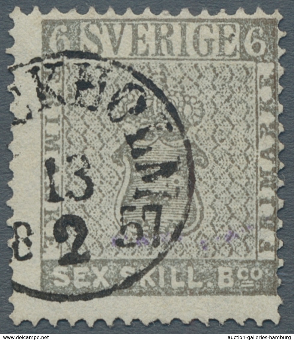 Schweden: 1855-1936, Gestempelte Bzw. Ungebrauchte Sammlung Im SAFE-dual-Vordruckalbum, Anfangs Komp - Usados