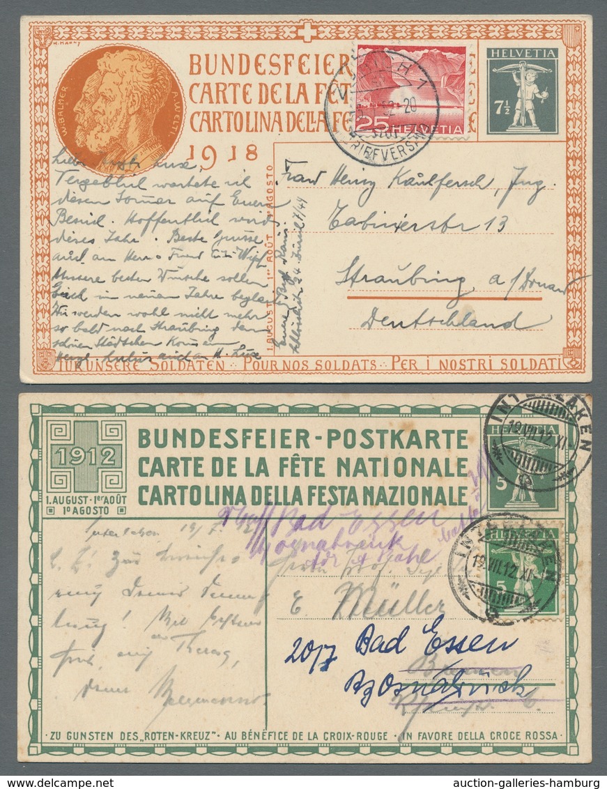 Schweiz: 1864-1969, Partie Von 45 Belegen Mit U.a. Diversen Besseren FDC Der 50er Jahre Wie Z.B. Blo - Usados