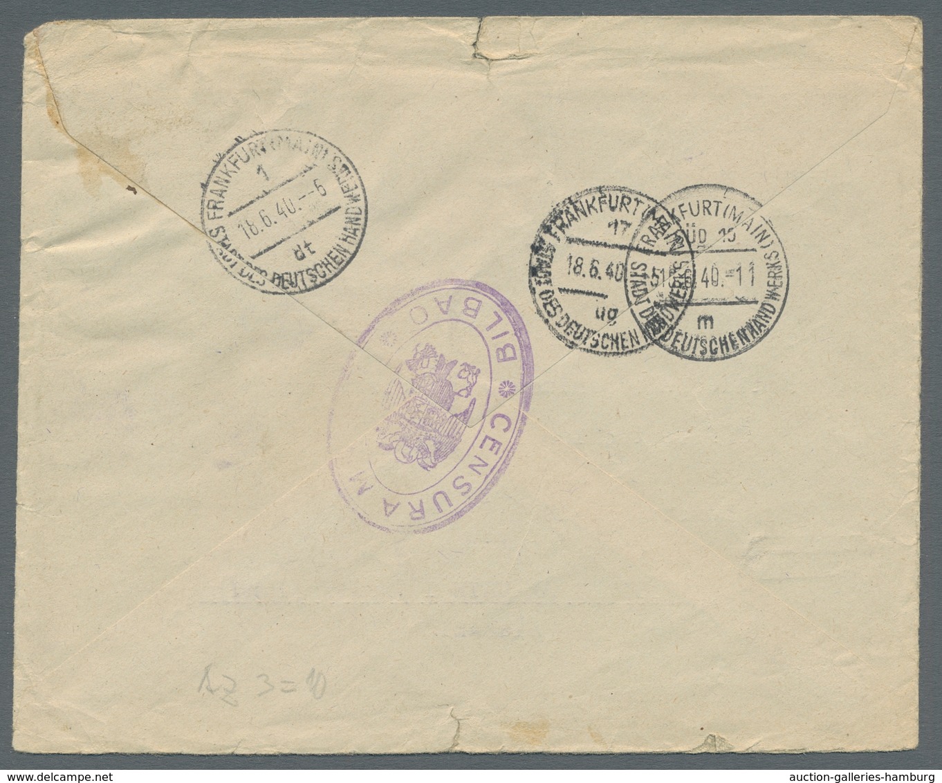 Spanien: 1940-1943, Kleines Lot Von 15 Briefen Nach Deutschland Bzw. Der Schweiz, Fast Alle Mit Span - Used Stamps