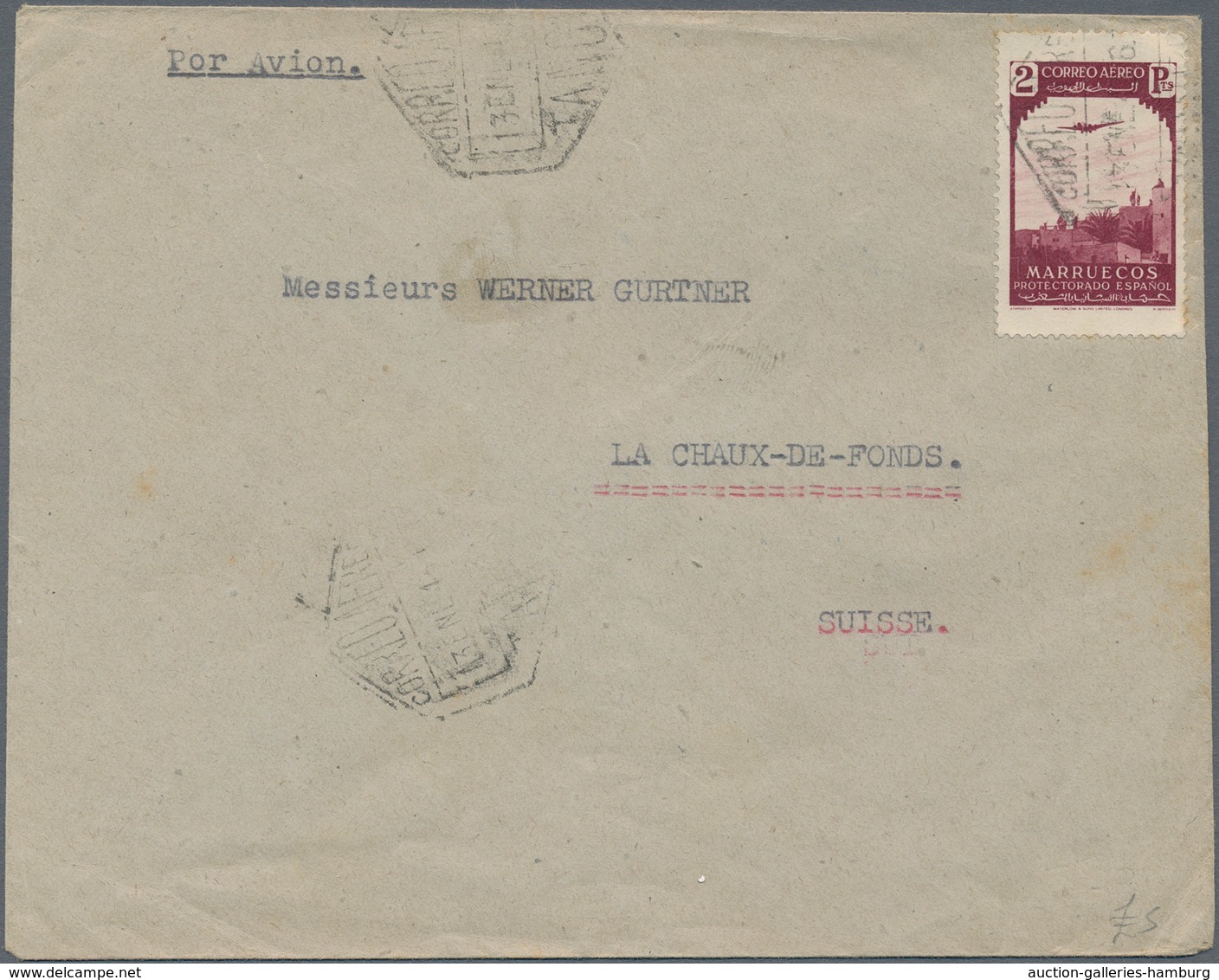Spanische Post In Marokko: 1920/1946, 15 Interesting Items Including Picture Stationery Card, Overpr - Spanish Morocco