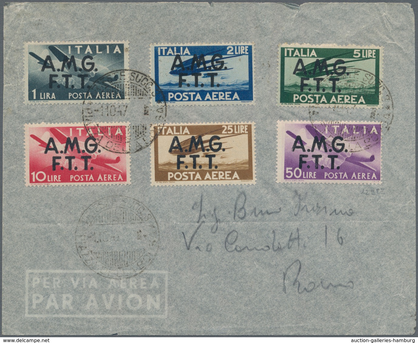 Triest - Zone A: 1947/1954, Collection With Ca.40 Different FIRST DAY COVERS, Comprising Better Item - Marcophilia