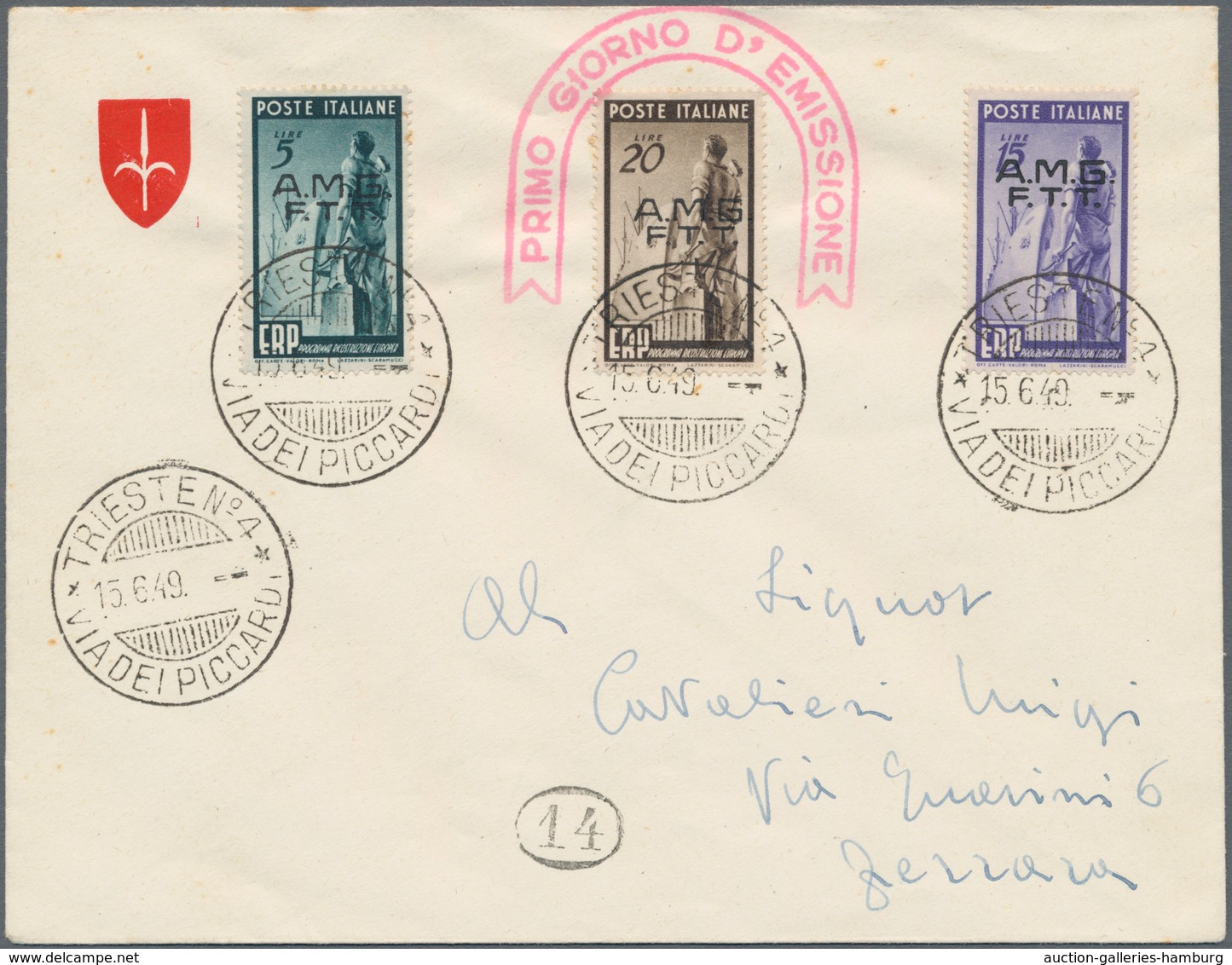 Triest - Zone A: 1947/1954, Collection With Ca.40 Different FIRST DAY COVERS, Comprising Better Item - Marcofilía