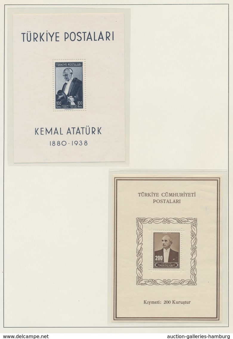 Türkei: 1863-1982, Partie In 3 Alben Mit U.a. Einer Teilsammlung Osmanisches Reich Ab Klassik, Block - Otros & Sin Clasificación